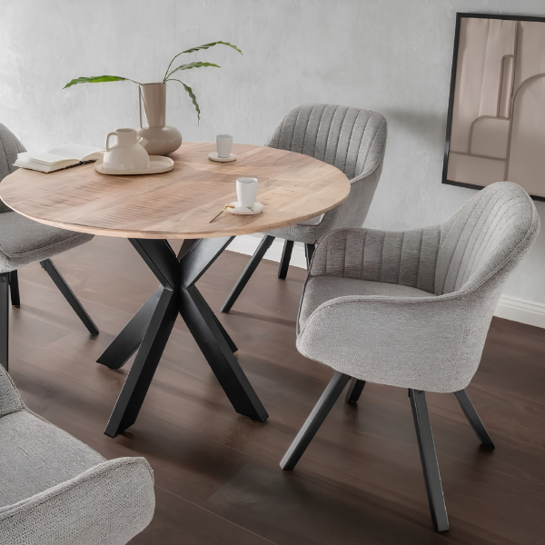 Diningsessel Matera mouse grey (drehbar)