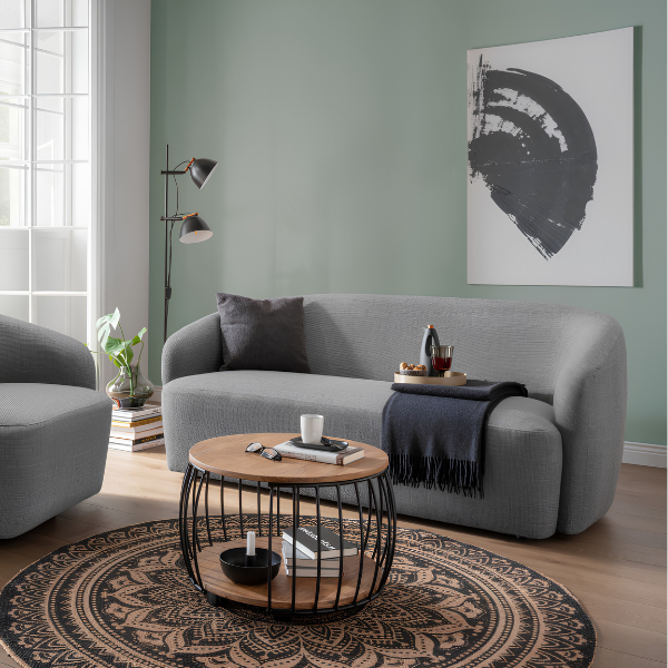 Lounge Sofa Loconia 2,5-Sitzer Grey