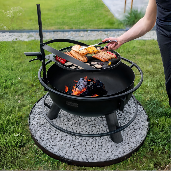 bene on fire Feuerschalen Grillrost Ø 60 cm mit Griff für Arizona und Washington