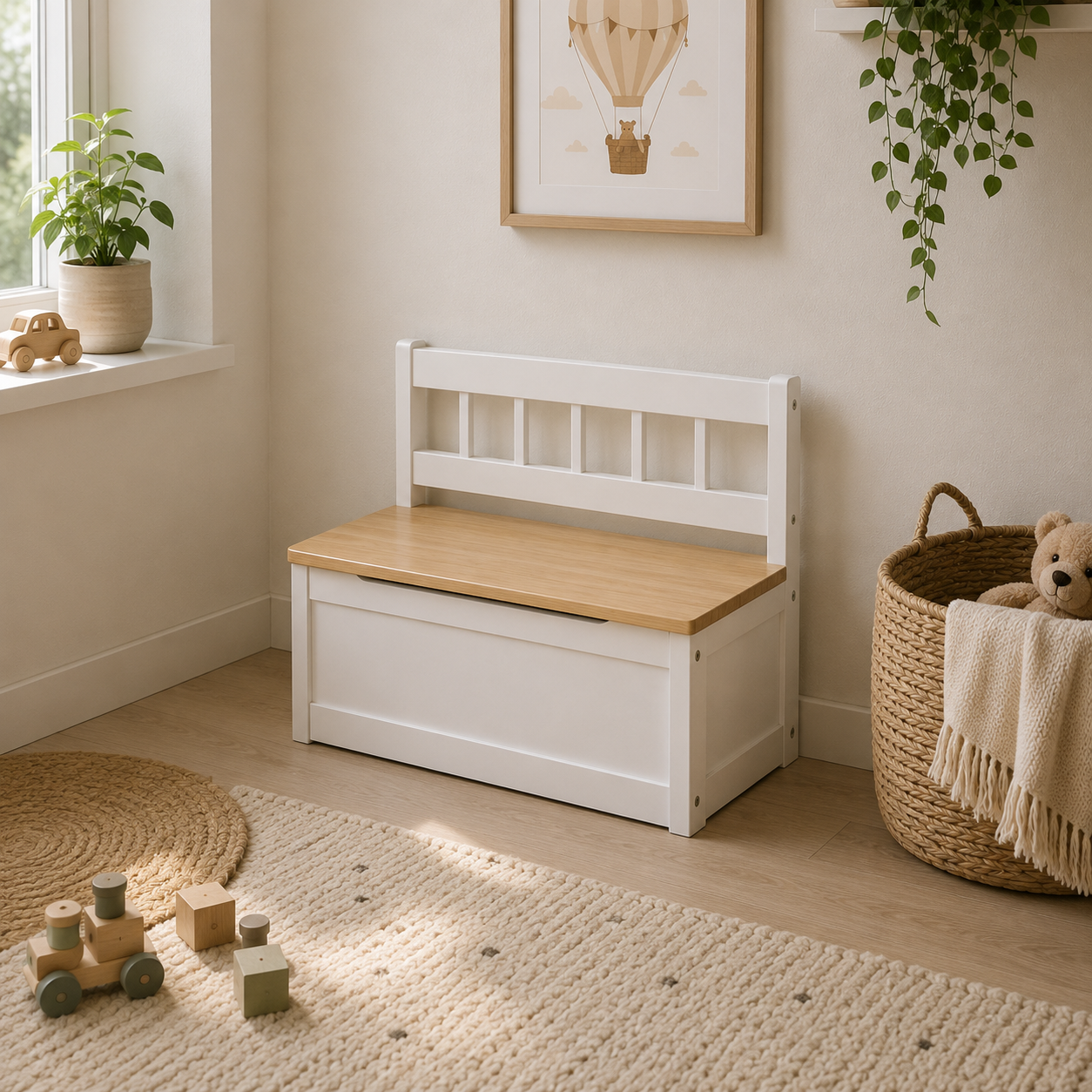 Kinder-Truhenbank 2er Set