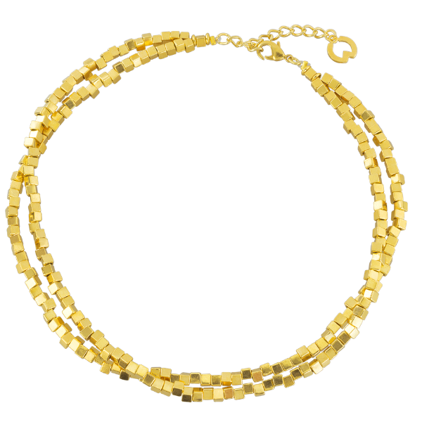 Petra Waszak: Collier "Quadrados de Oro"