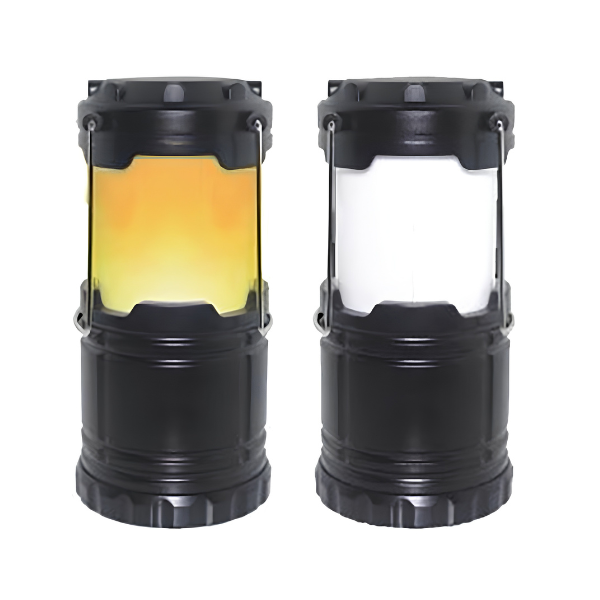 Campinglaterne mit Flammeneffekt - 2er-Set