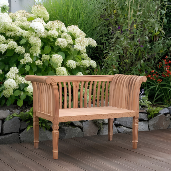 Teakholz Gartenbank Newport 120 cm