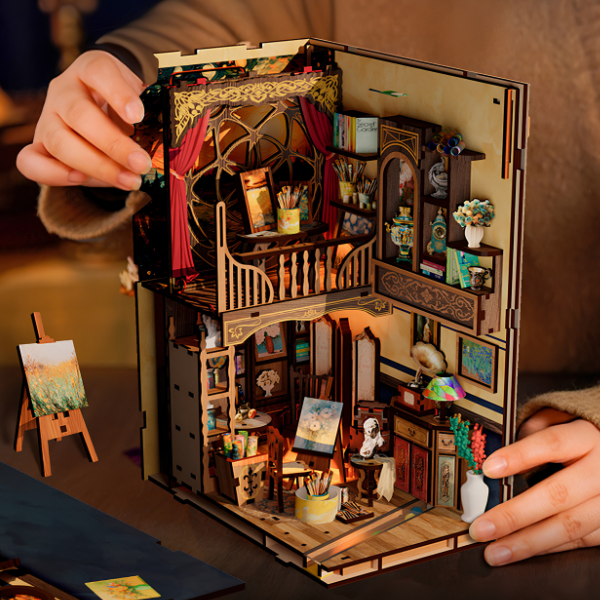 Diorama mit Puzzle - Van Gogh