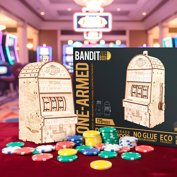 3D-Holzpuzzle Einarmiger Bandit