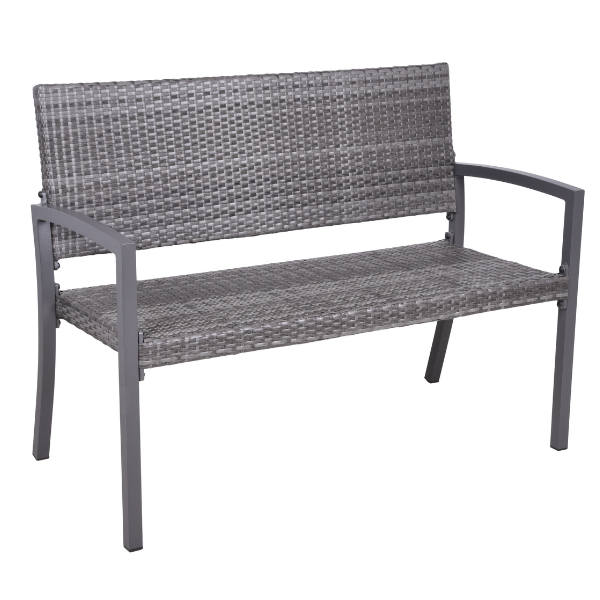 Parkbank SANREMO dunkelgrau