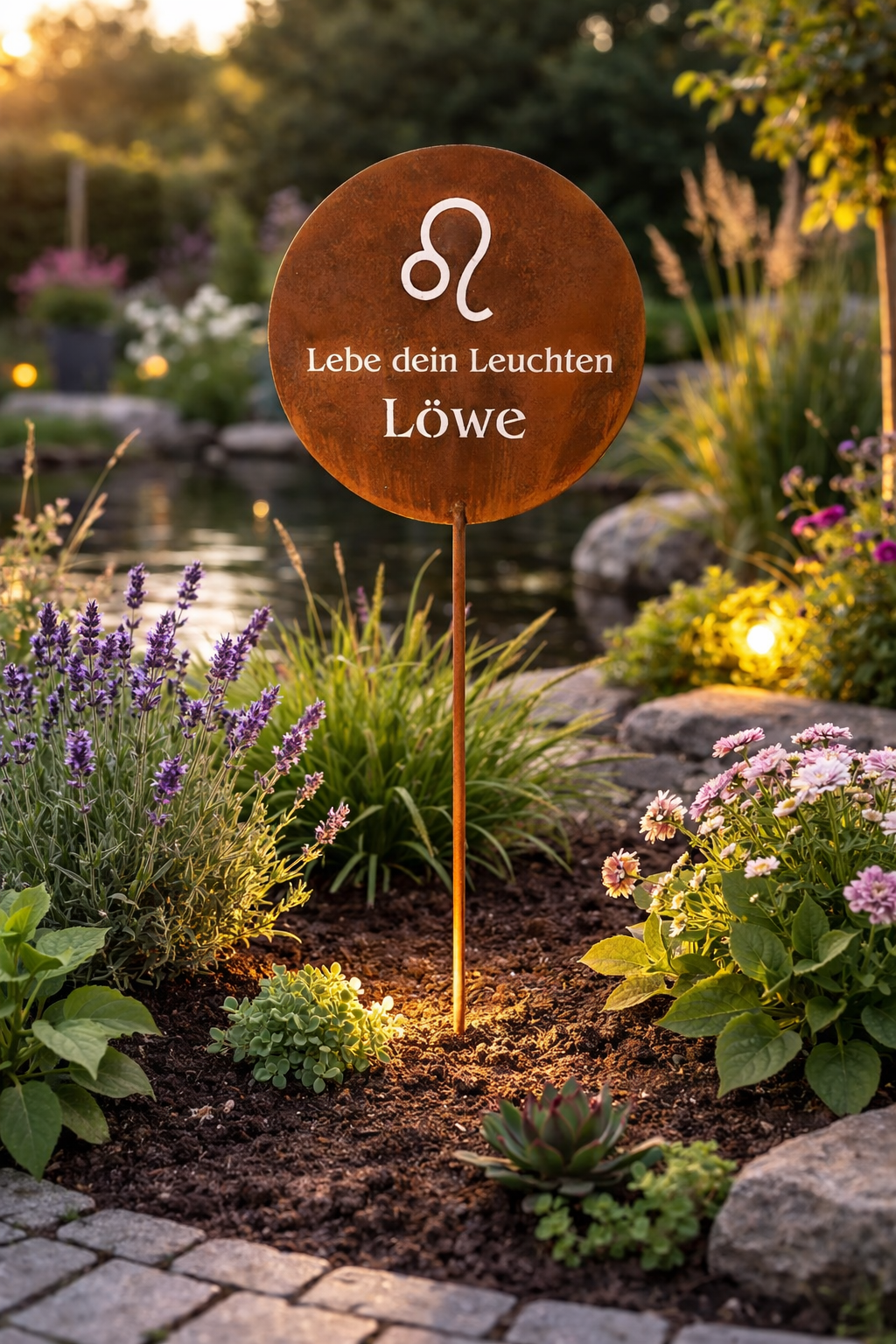 Gartenstecker Sternzeichen Löwe 23.07. - 23.08. | Edelrost