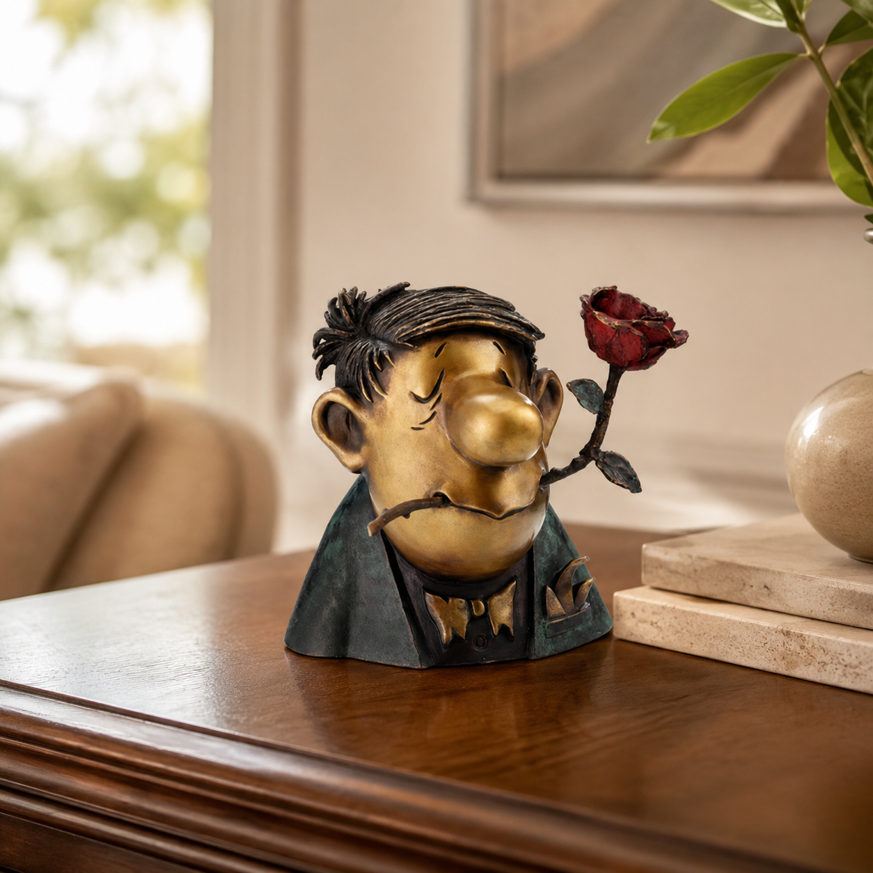 Loriot Skulptur "Der Rosenkavalier"