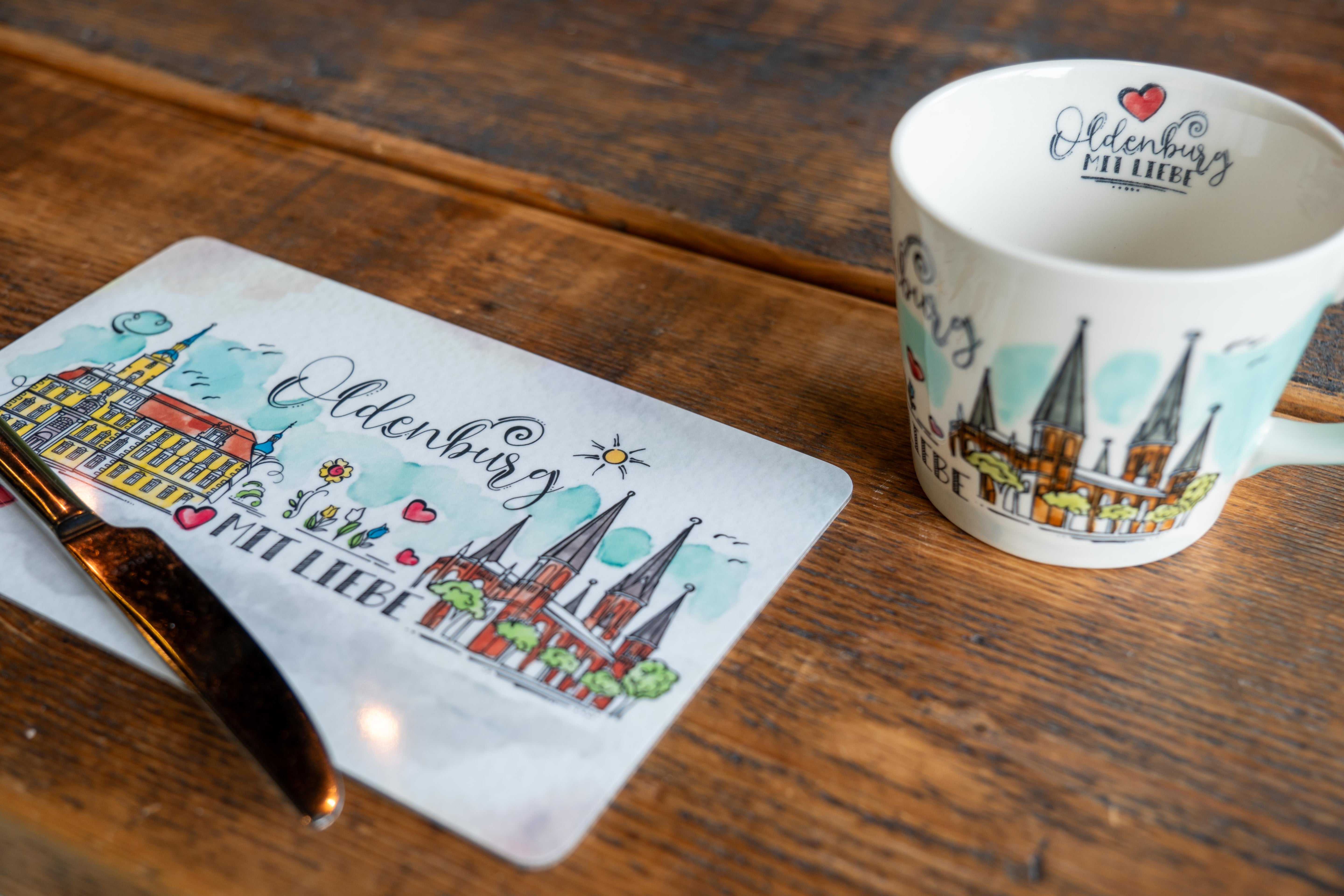 Oldenburg Frühstücksbrettchen "Mit Liebe"