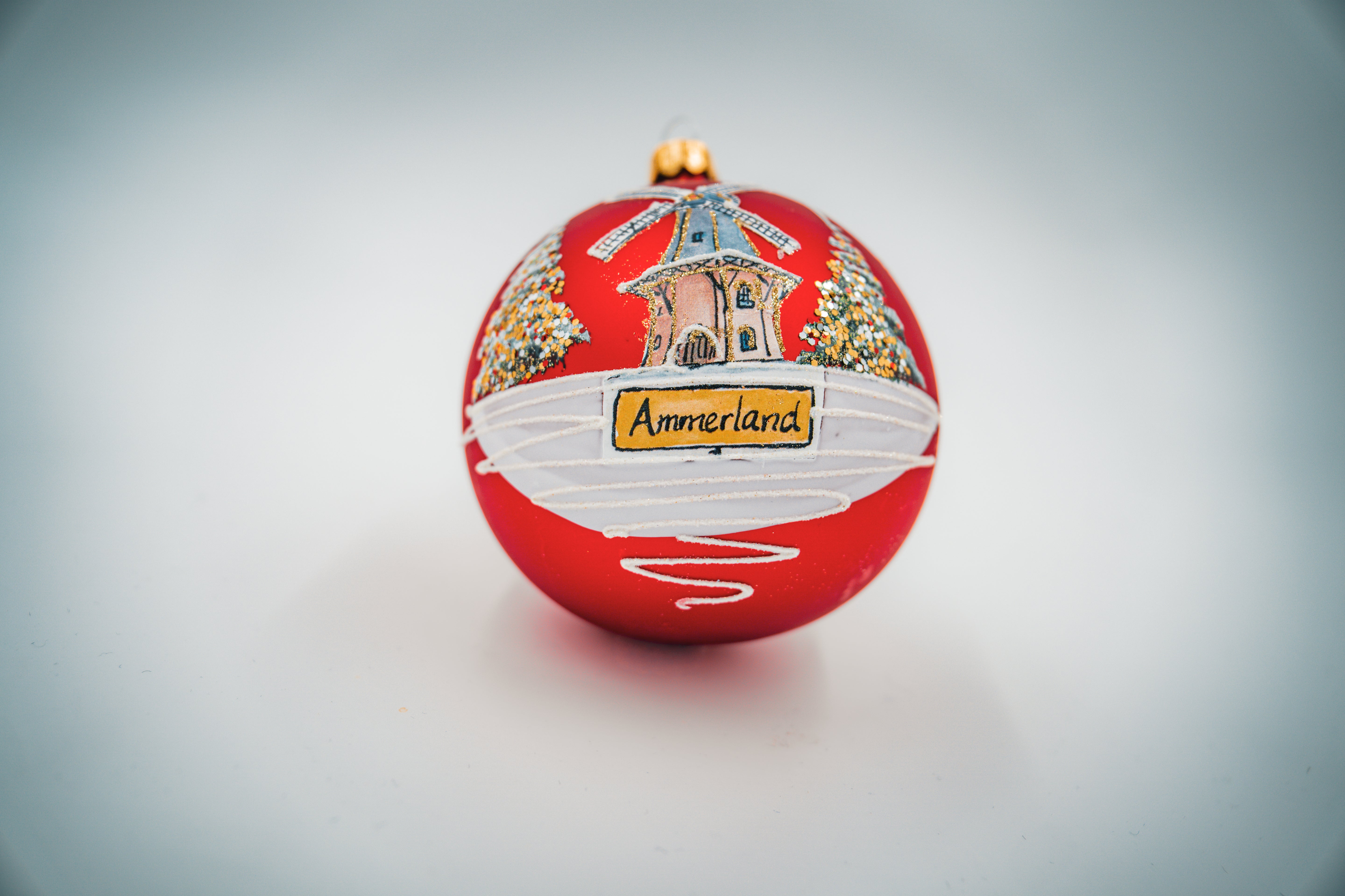 Ammerland Weihnachtskugel Mühle 10cm
