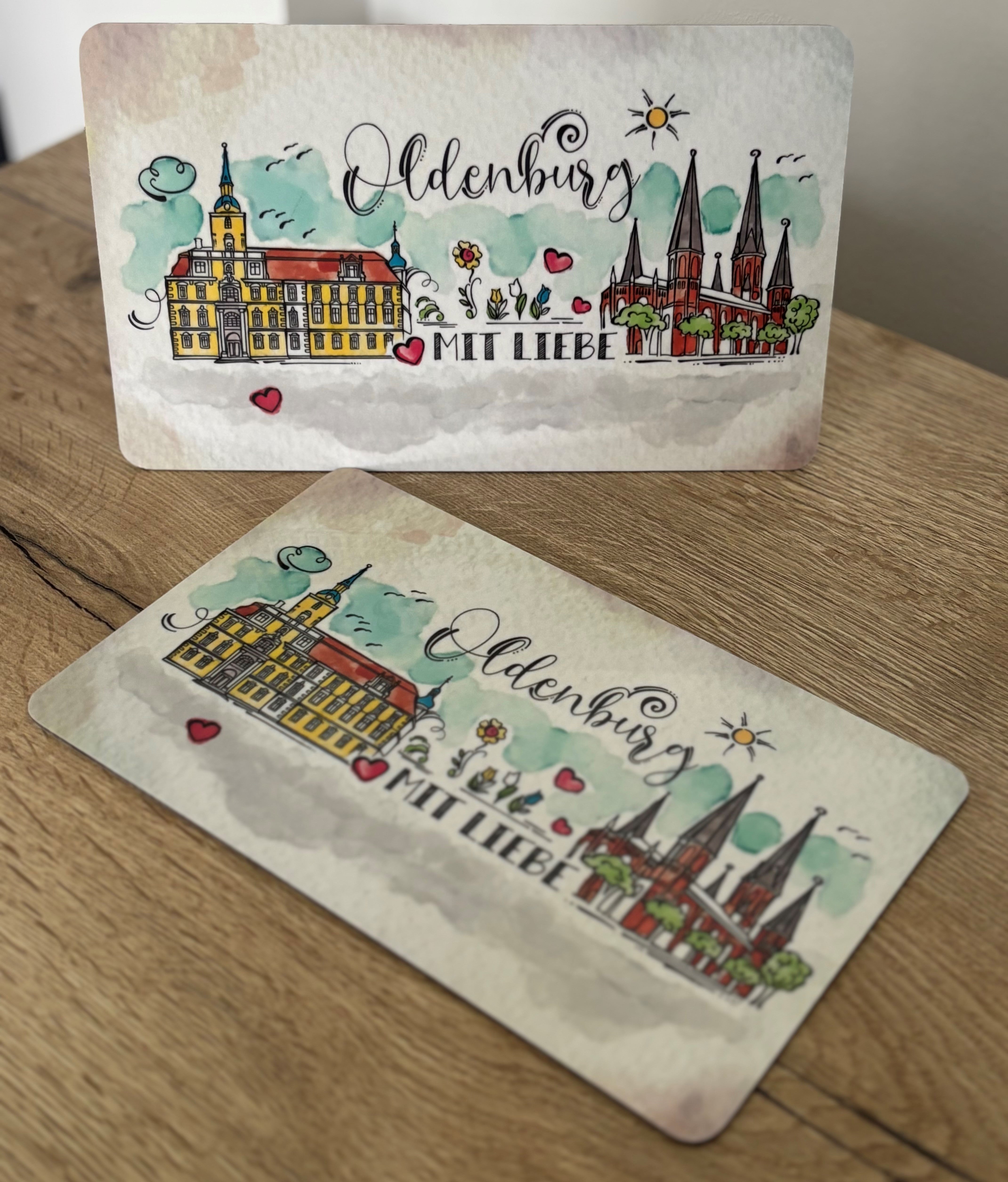 Oldenburg Frühstücksbrettchen "Mit Liebe"