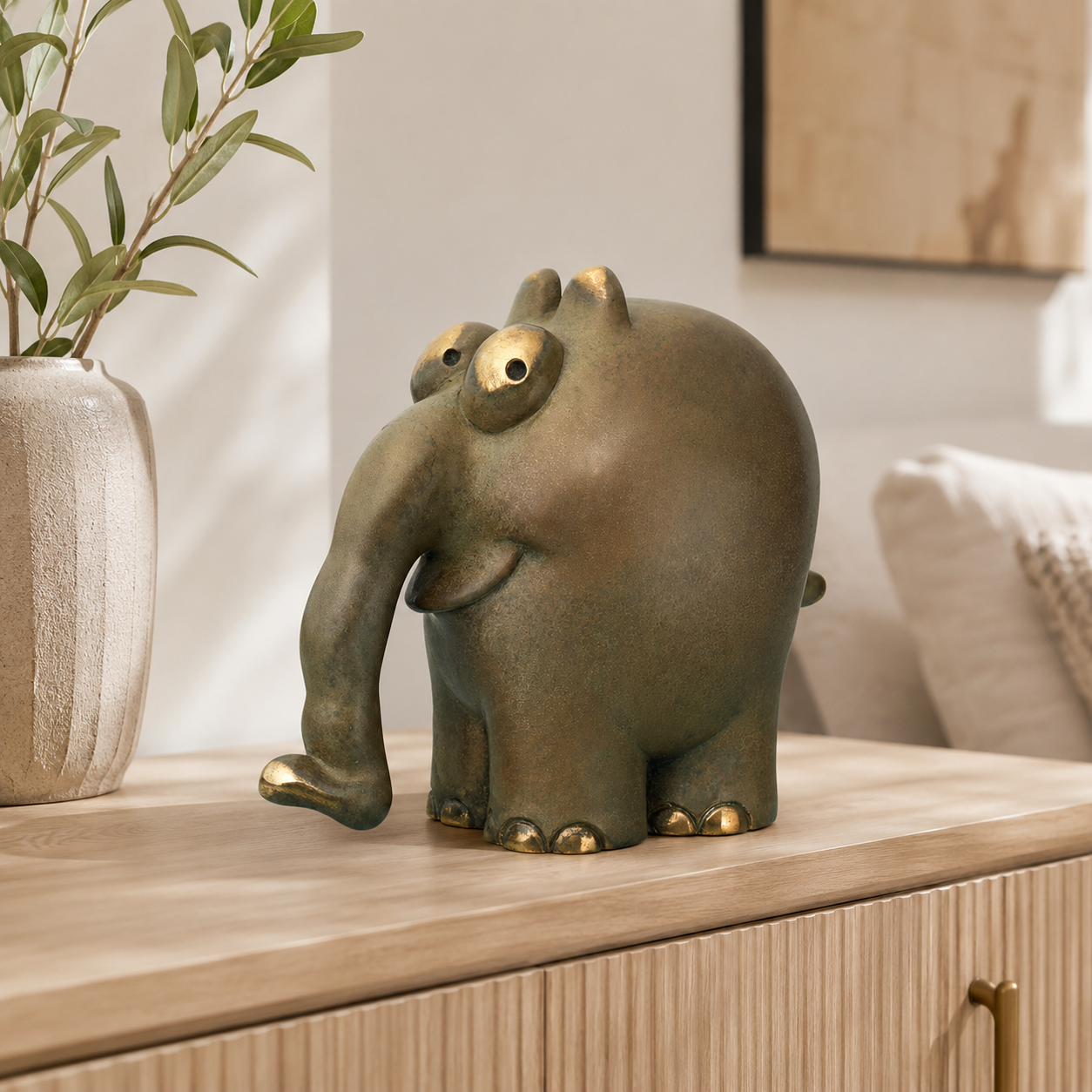 Otto Waalkes: Skulptur "Ottifant" Bronze