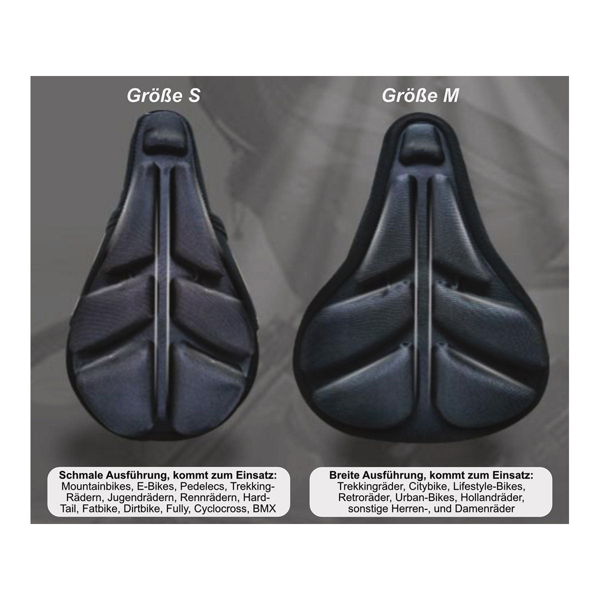 Luftgepolsterter Sattelüberzug - Größe S