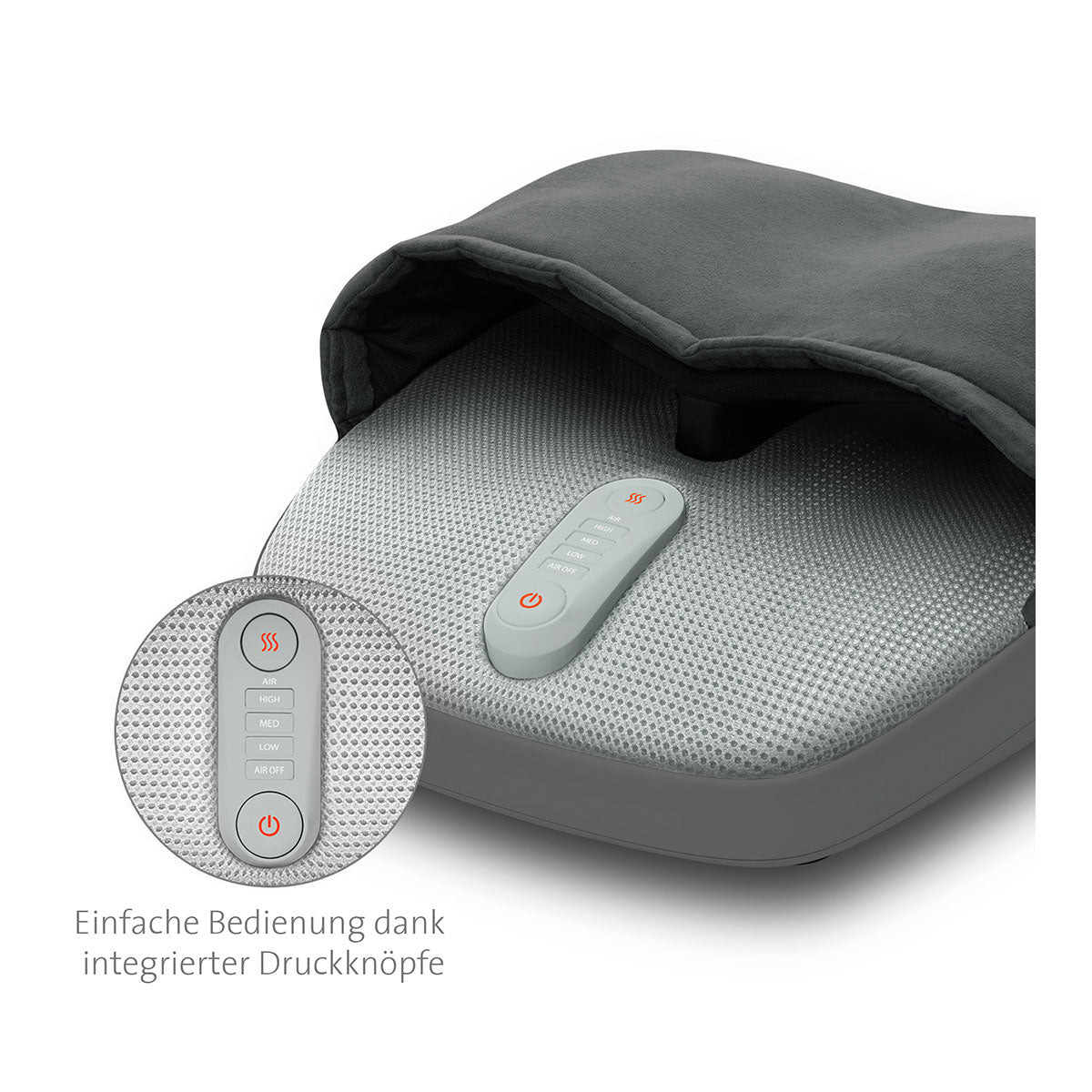 Shiatsu-Fußmassage inkl. Rotlicht- und Wärmefunktion