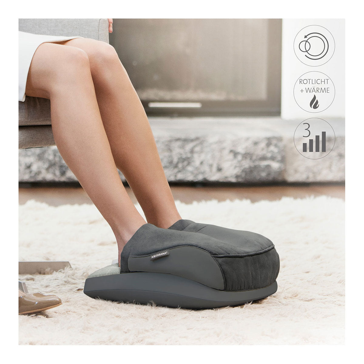 Shiatsu-Fußmassage inkl. Rotlicht- und Wärmefunktion