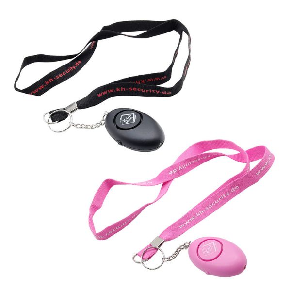 Partnerset Alarm mit LED-Licht - pink und schwarz