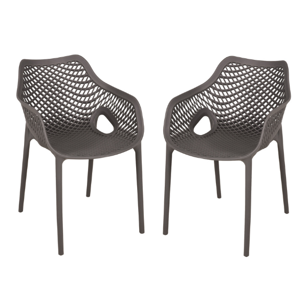 Stuhl LAURIA anthrazit - 2er Set