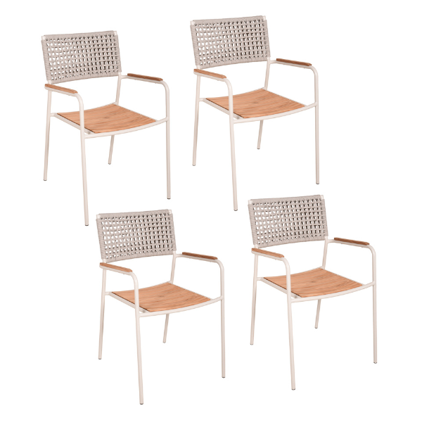 Stapelstuhl CARMEL - 4er Set