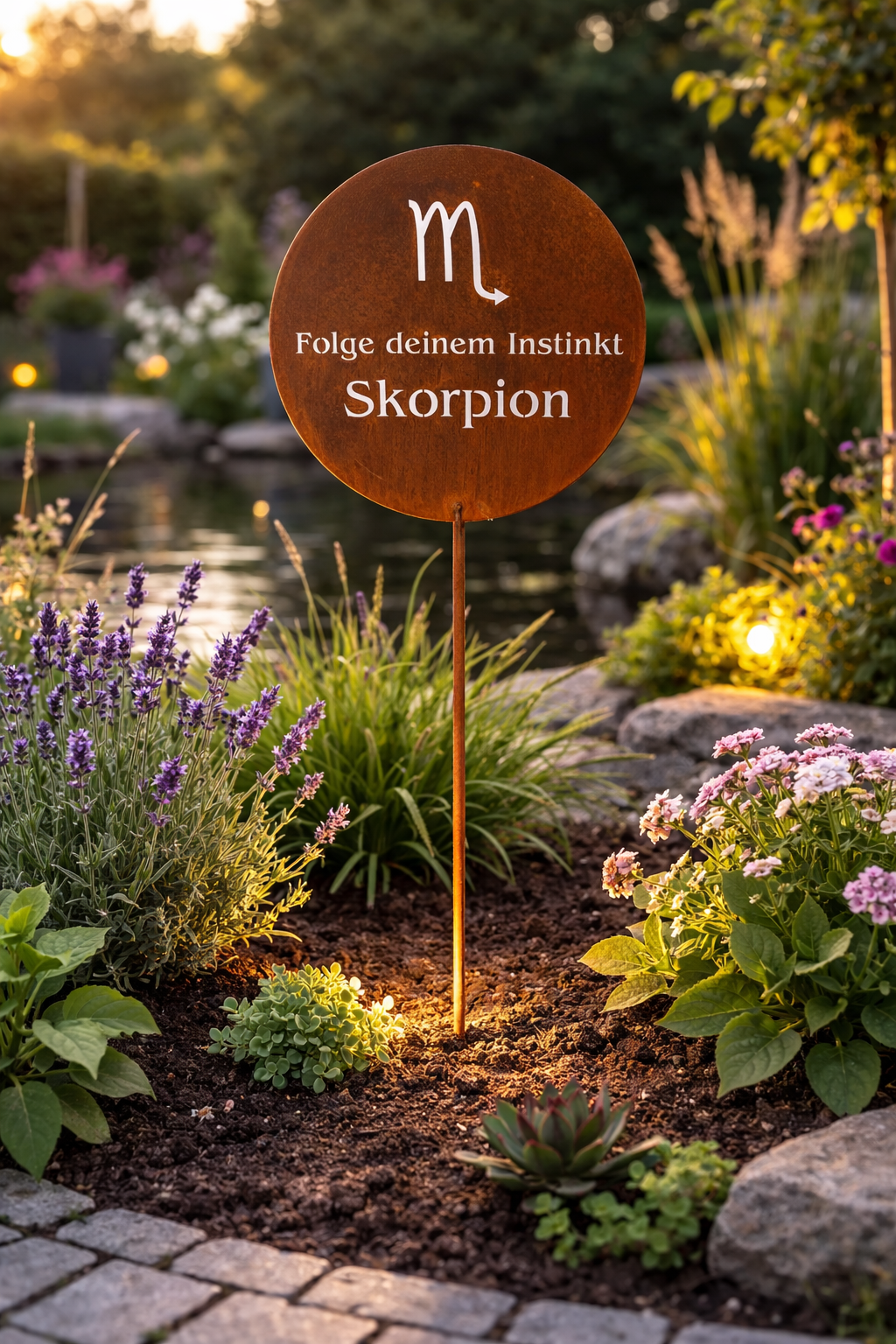 Gartenstecker Sternzeichen Skorpion 24.10. - 22.11. | Edelrost