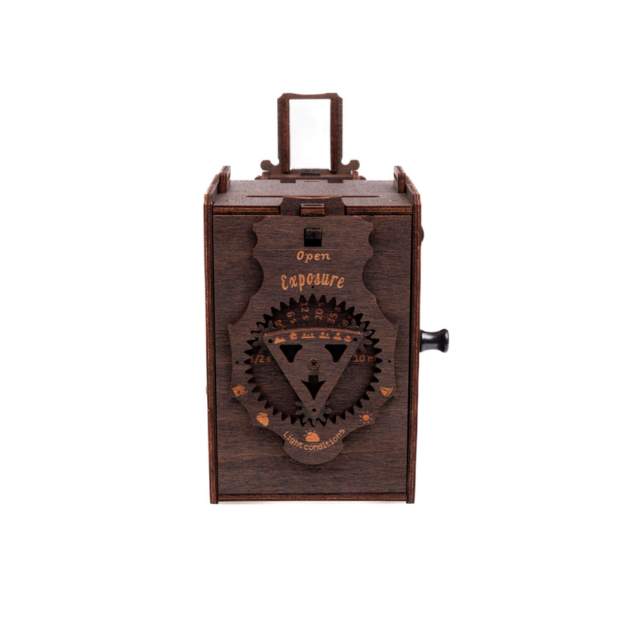 Vorteilsaktion: 3D-Holzpuzzle, Sofortbildkamera Bausatz inkl. Fujifilm Instax + gratis Stativ