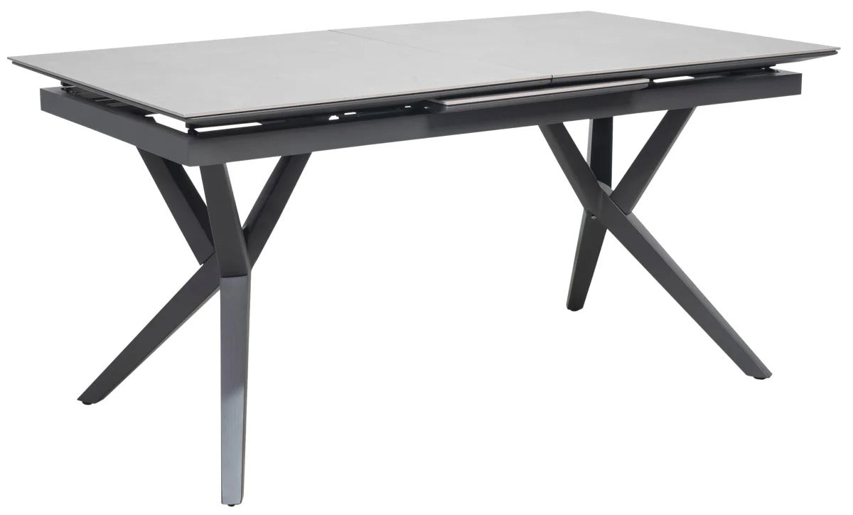 Ausziehtisch Valor 160/210 x 90 cm light grey Aluminium