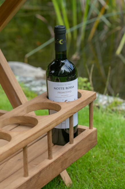 Teakholz Servierwagen mit Rollen Chester