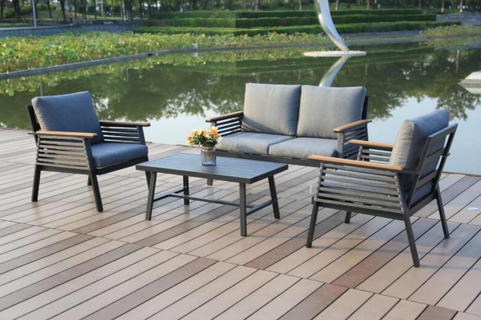 Lounge-Gruppe DENIA inkl. grauen Kissen