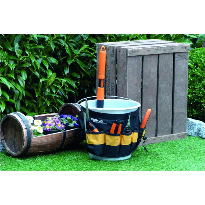 Gartenorganiser - Werkzeugtasche zum Umhängen um den Eimer