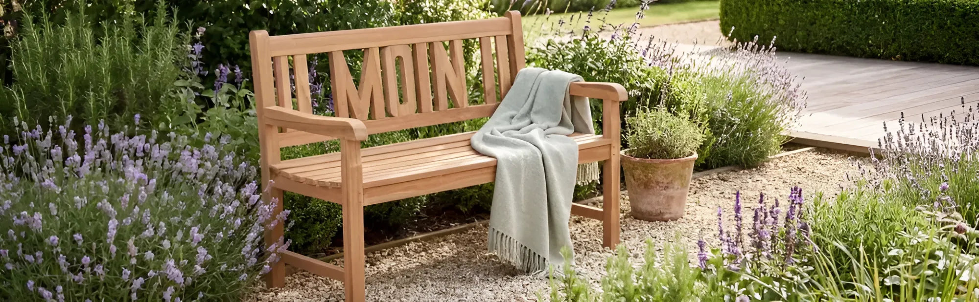Teakholz Gartenbank MOIN 120 cm