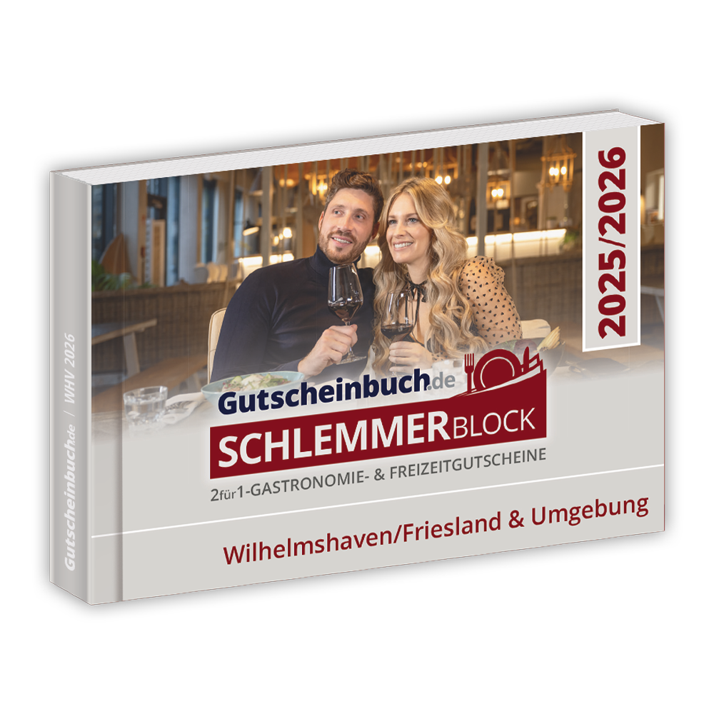 Gutscheinbuch.de Schlemmerblock Wilhelmshaven/ Friesland & Umgebung 2025/2026