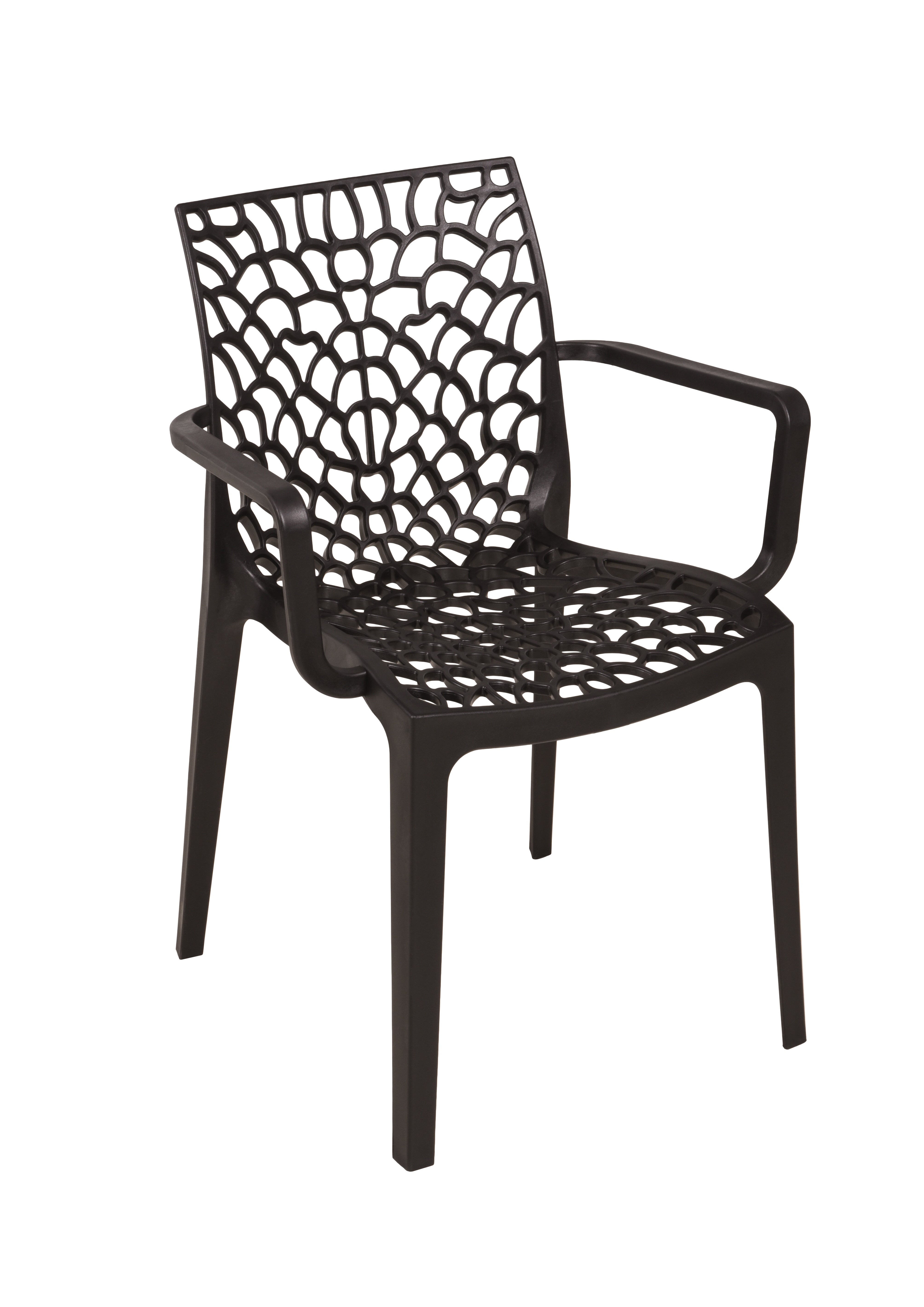 Stuhl CALVERA schwarz - 2er Set