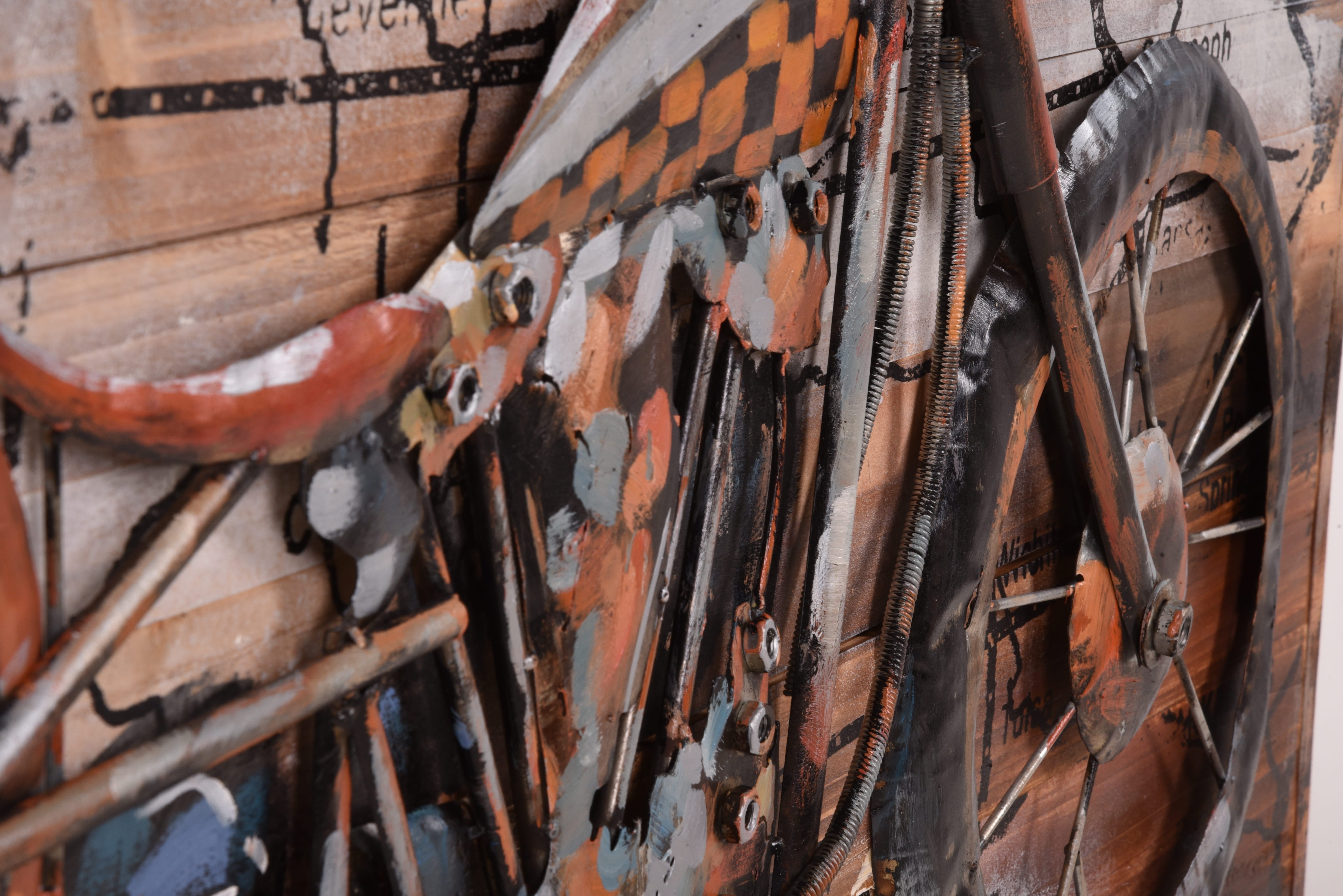 3D Metallbild Motorrad