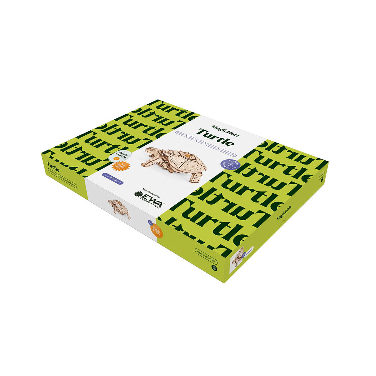 3D-Holzpuzzle Mechanische Schildkröte