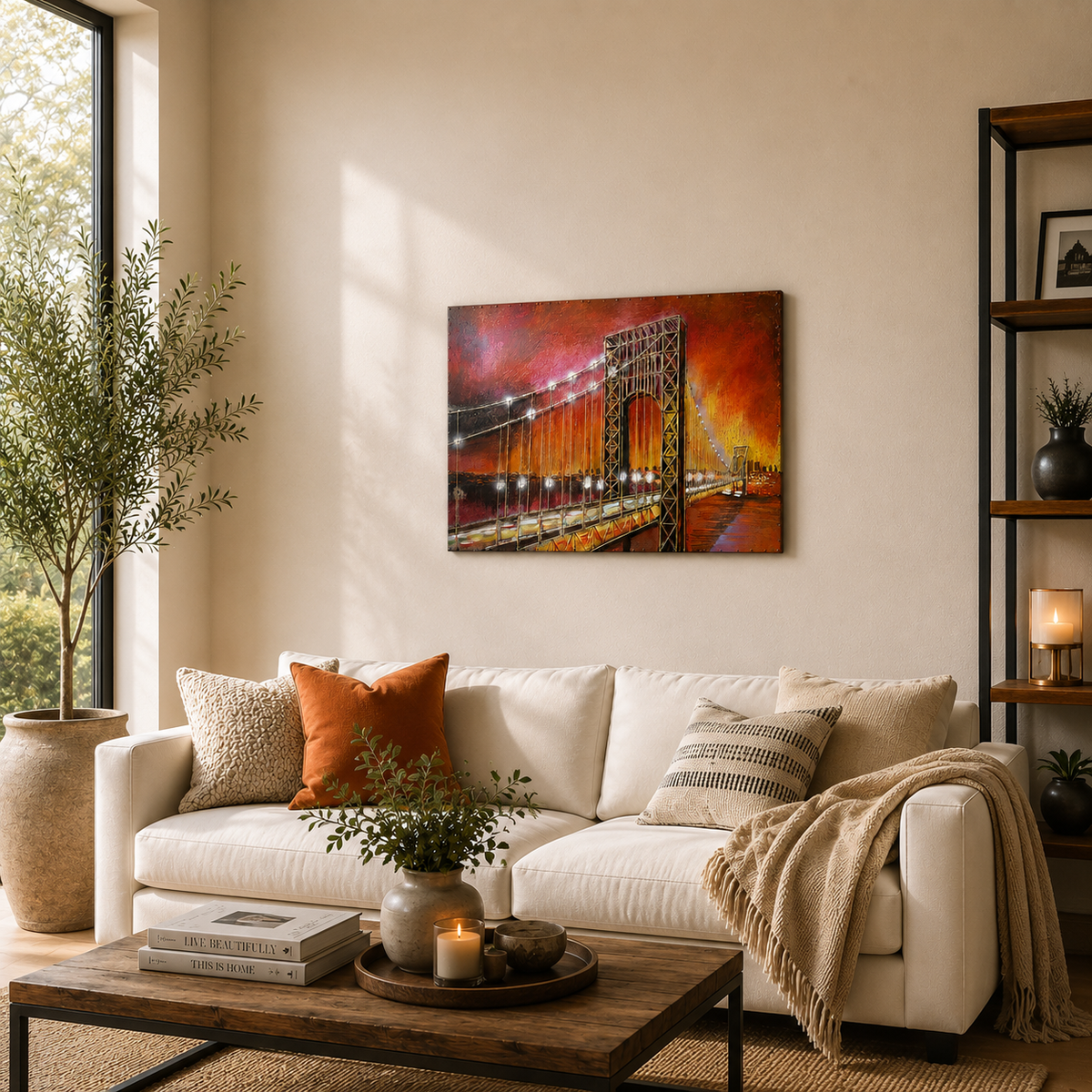 3D Metallbild Brücke