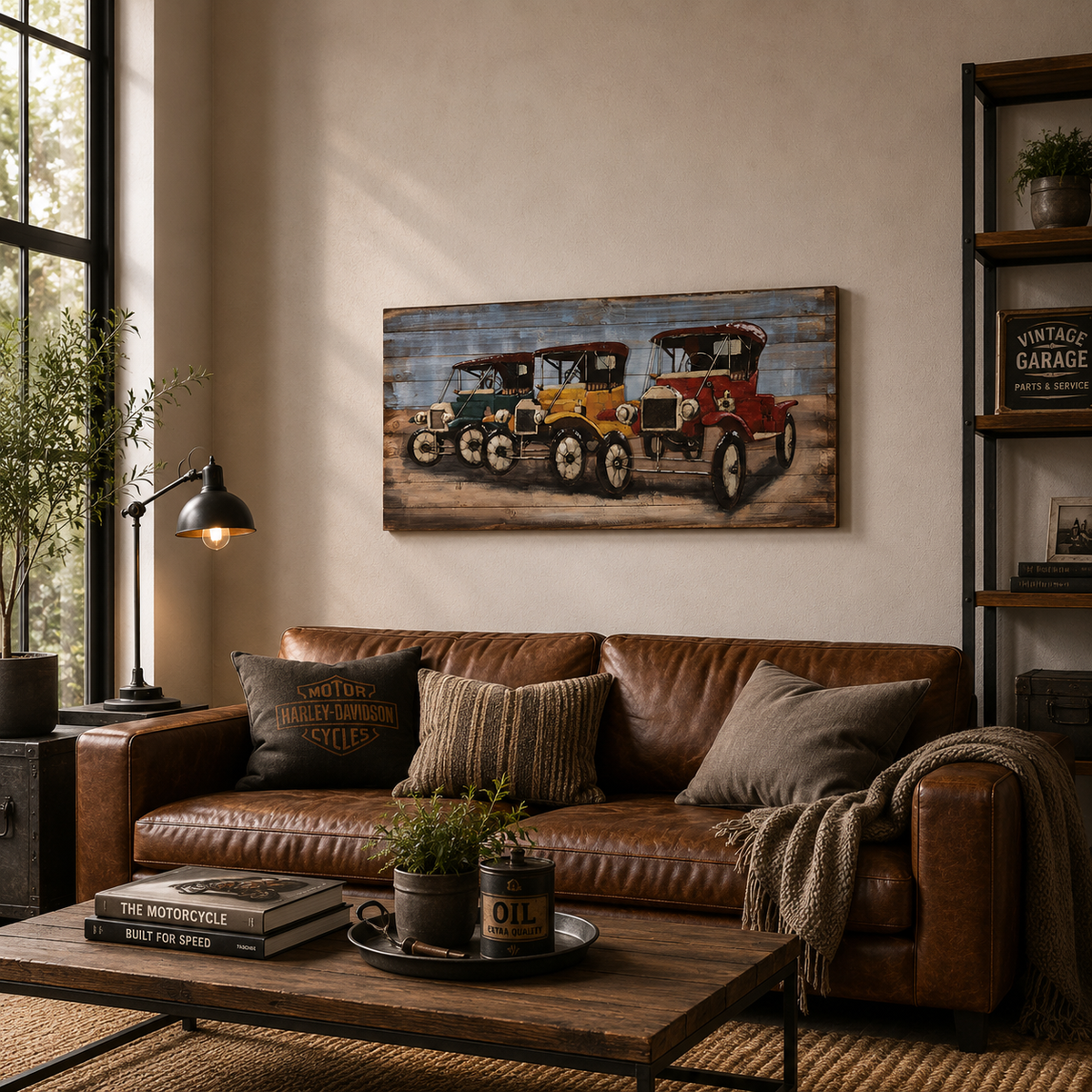 3D Metallbild Oldtimer