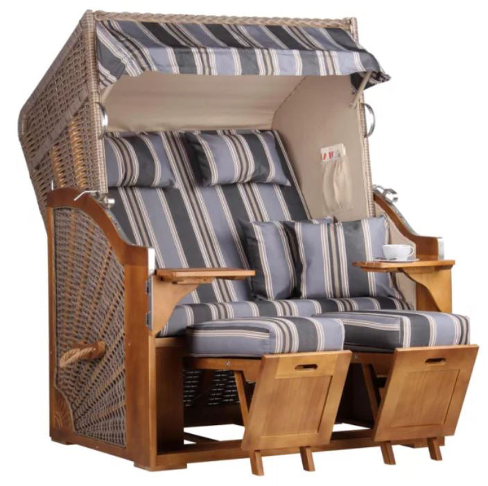 strandkorb-schleswig-dessin-555-inkl-feuerschale-idaho