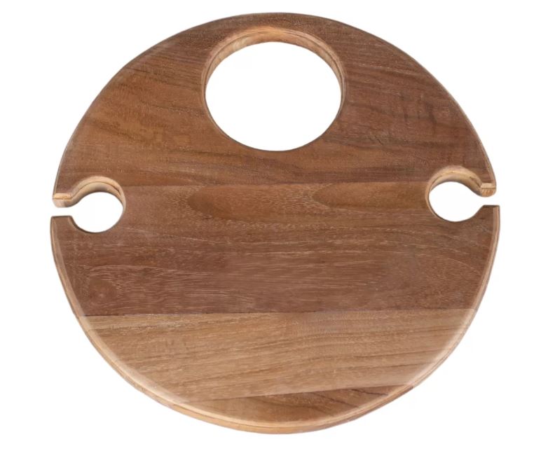 Getränkehalter Poole Teak für Gläser und Flaschen