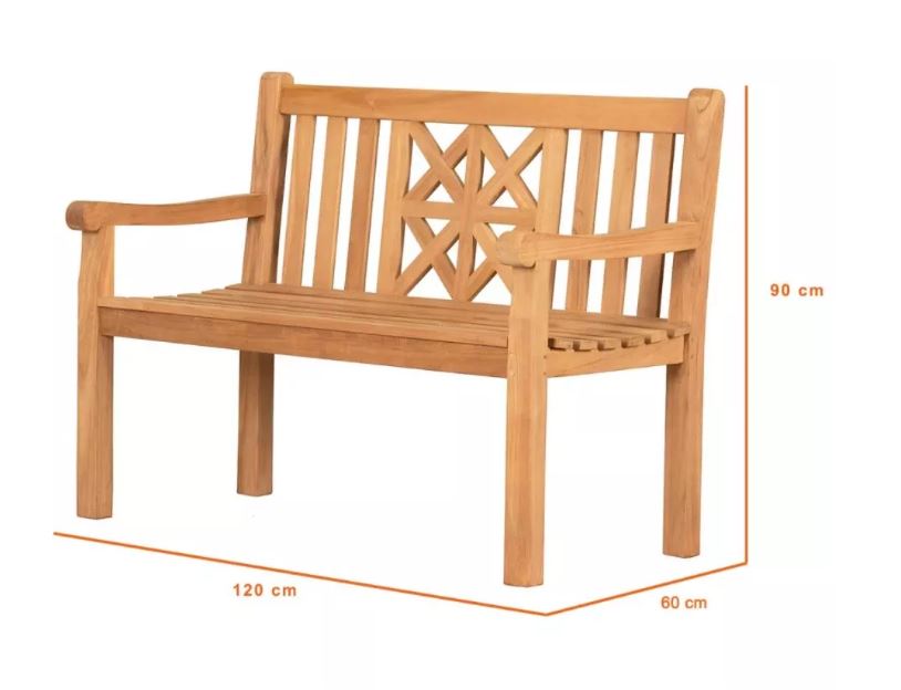 Teakholz Sitzbank Sailor 120 cm