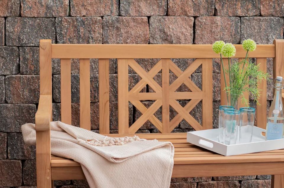 Teakholz Sitzbank Sailor 120 cm