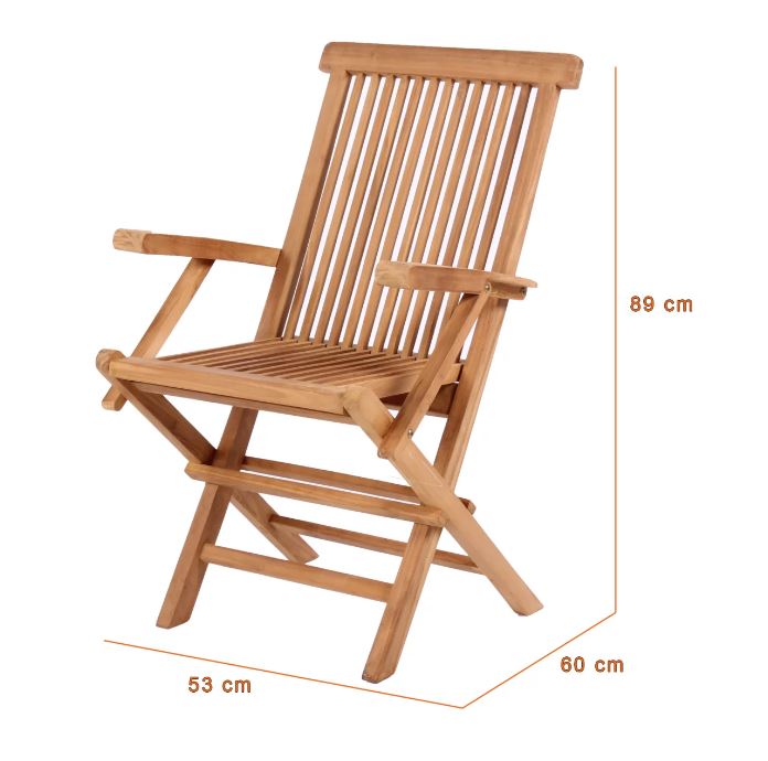 Klappsessel Armlehnen Andover Teak