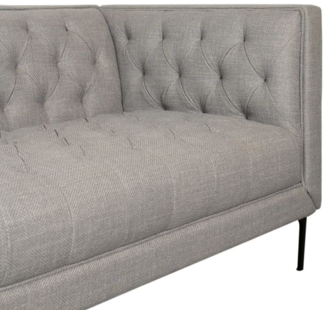 Design Loungesofa Troia - Dreisitzer (hellgrau)