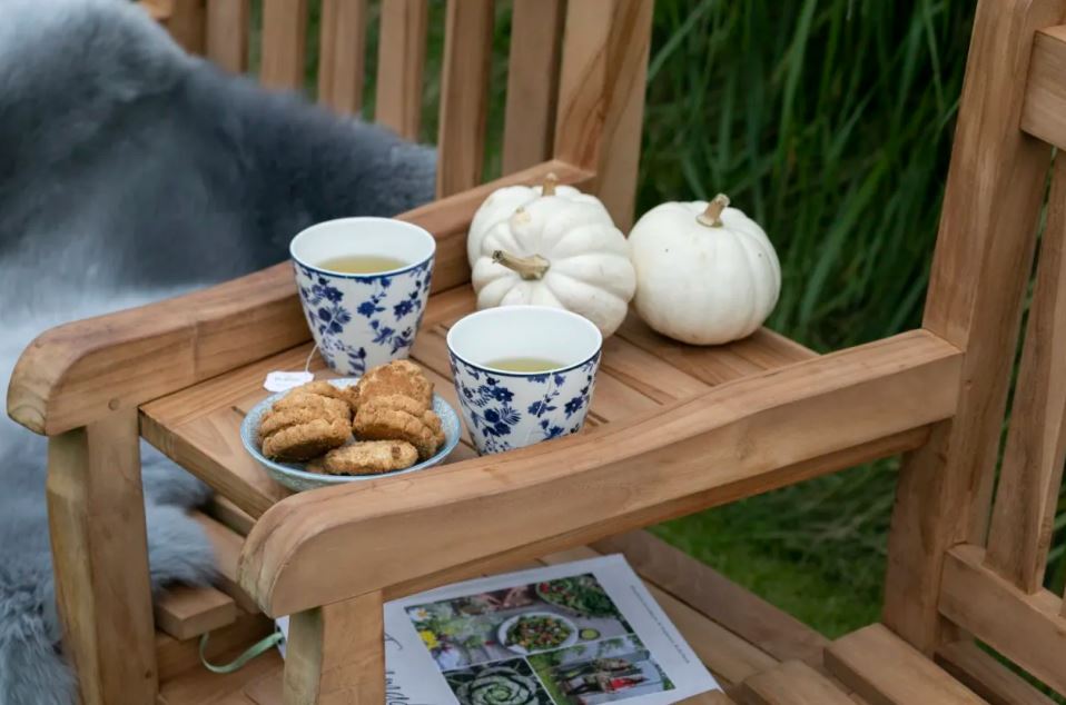 Teakholz Feierabendbank Zweisitzer 160 cm