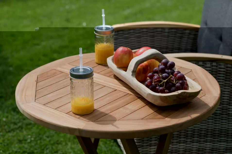 Teakholz Klapptisch Sutton rund (Ø 70 cm)