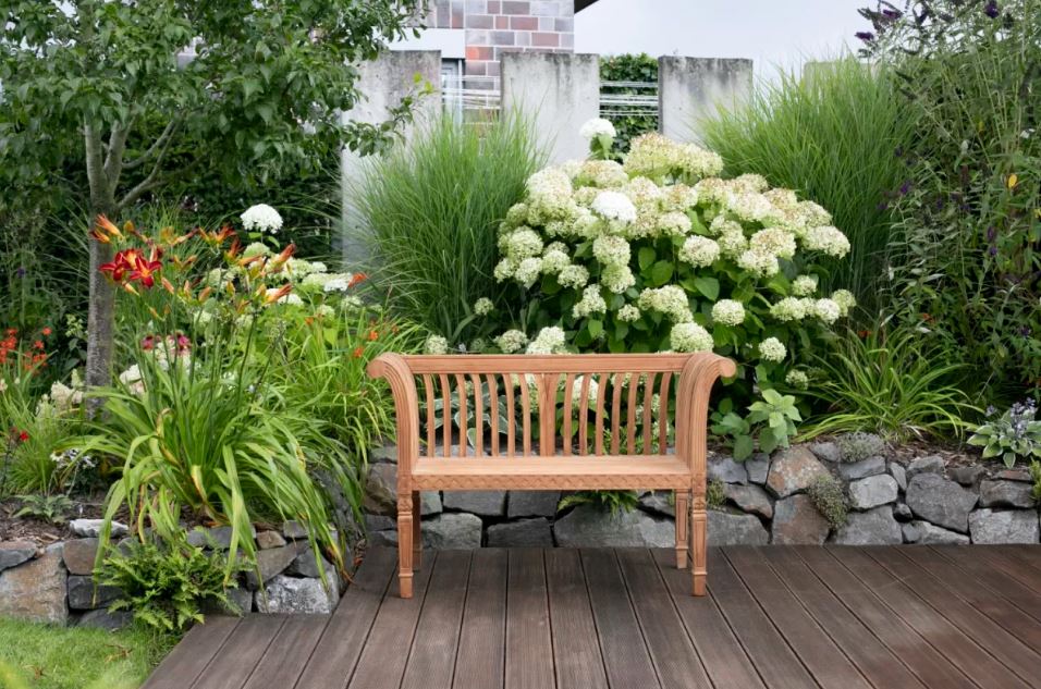 Teakholz Gartenbank Newport 120 cm