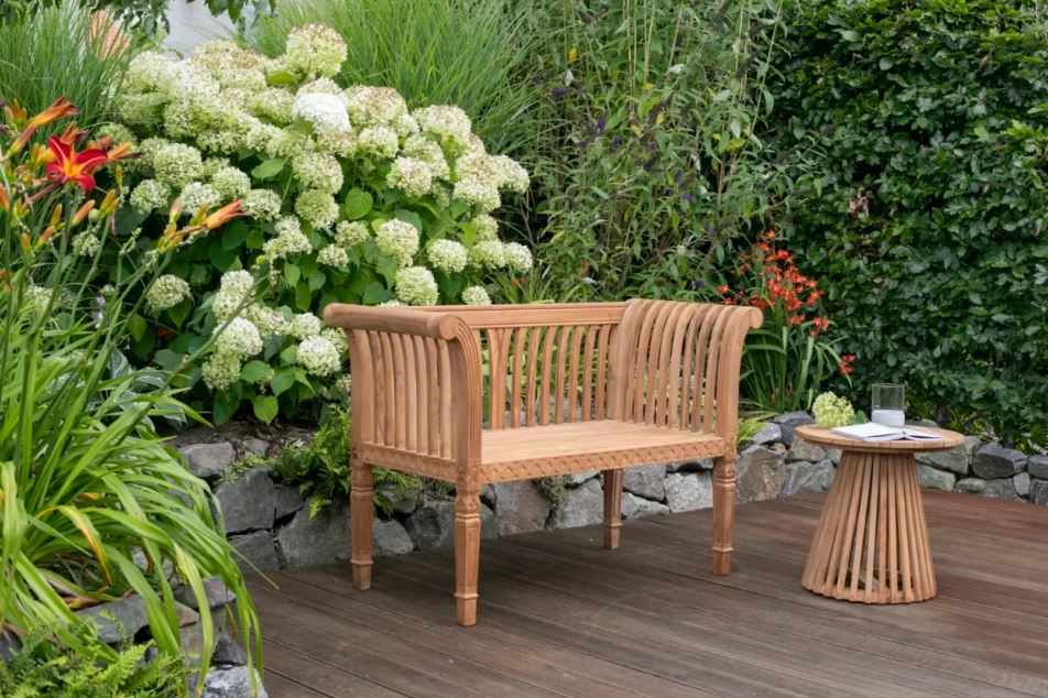 Teakholz Gartenbank Newport 120 cm