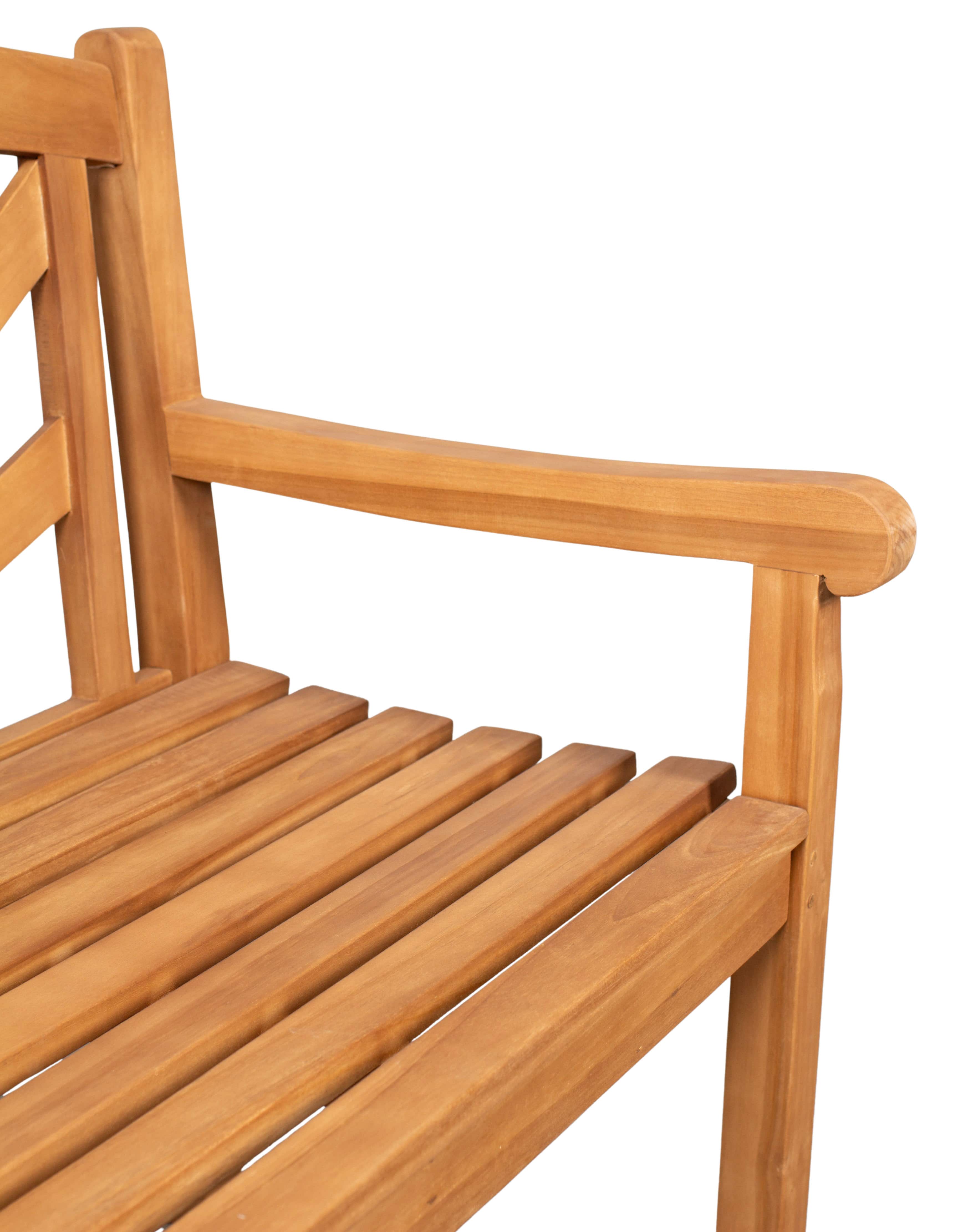 Teakholz Gartenbank Sonne 120 cm