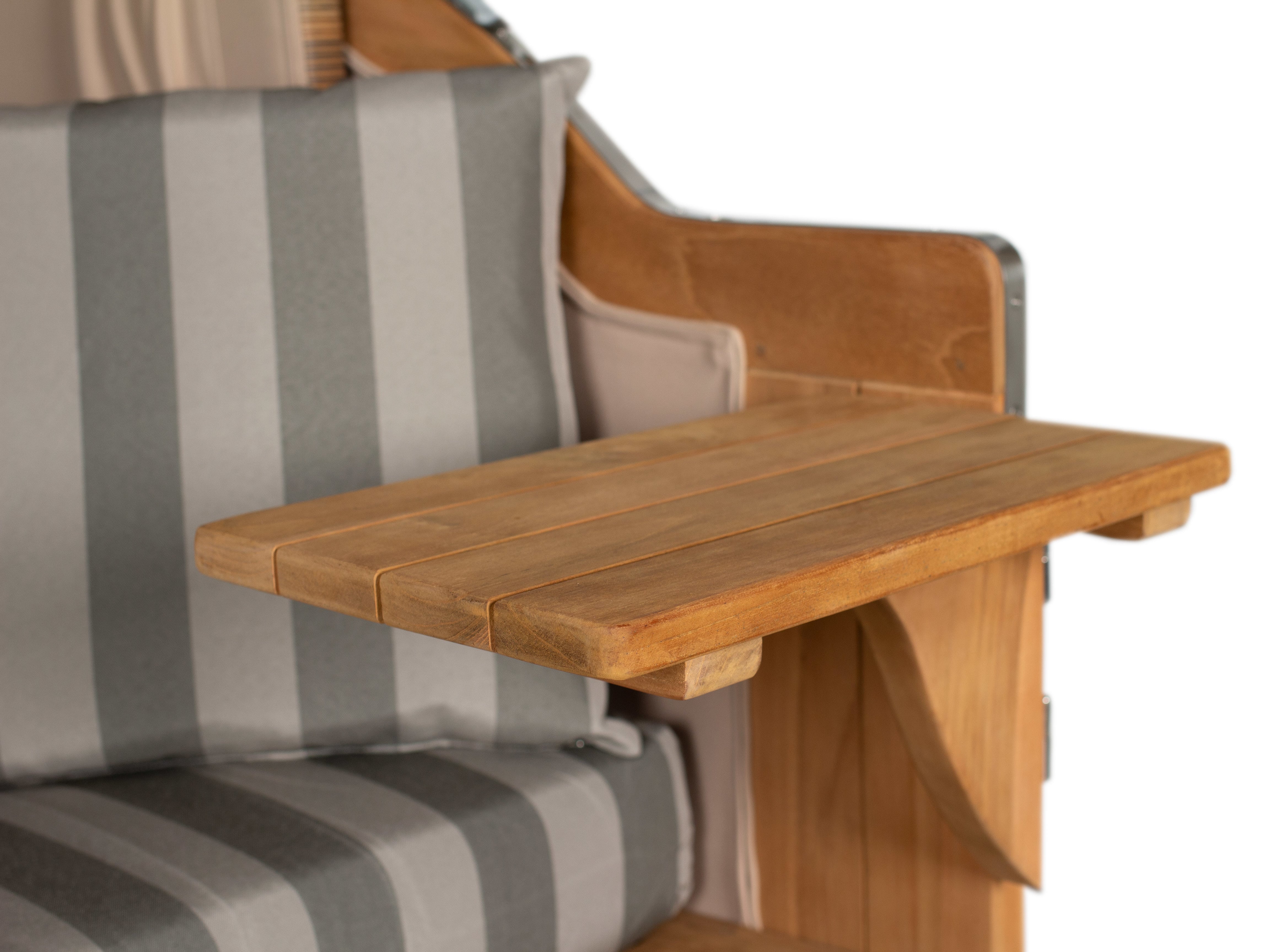 Strandkorb Düne Grande Bullauge PE Banana Dessin 537 inkl. Feuerschale IDAHO