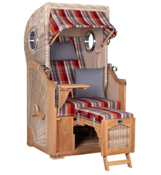 strandkorb-duene-einsitzer-dessin-584-inkl-feuerschale-idaho