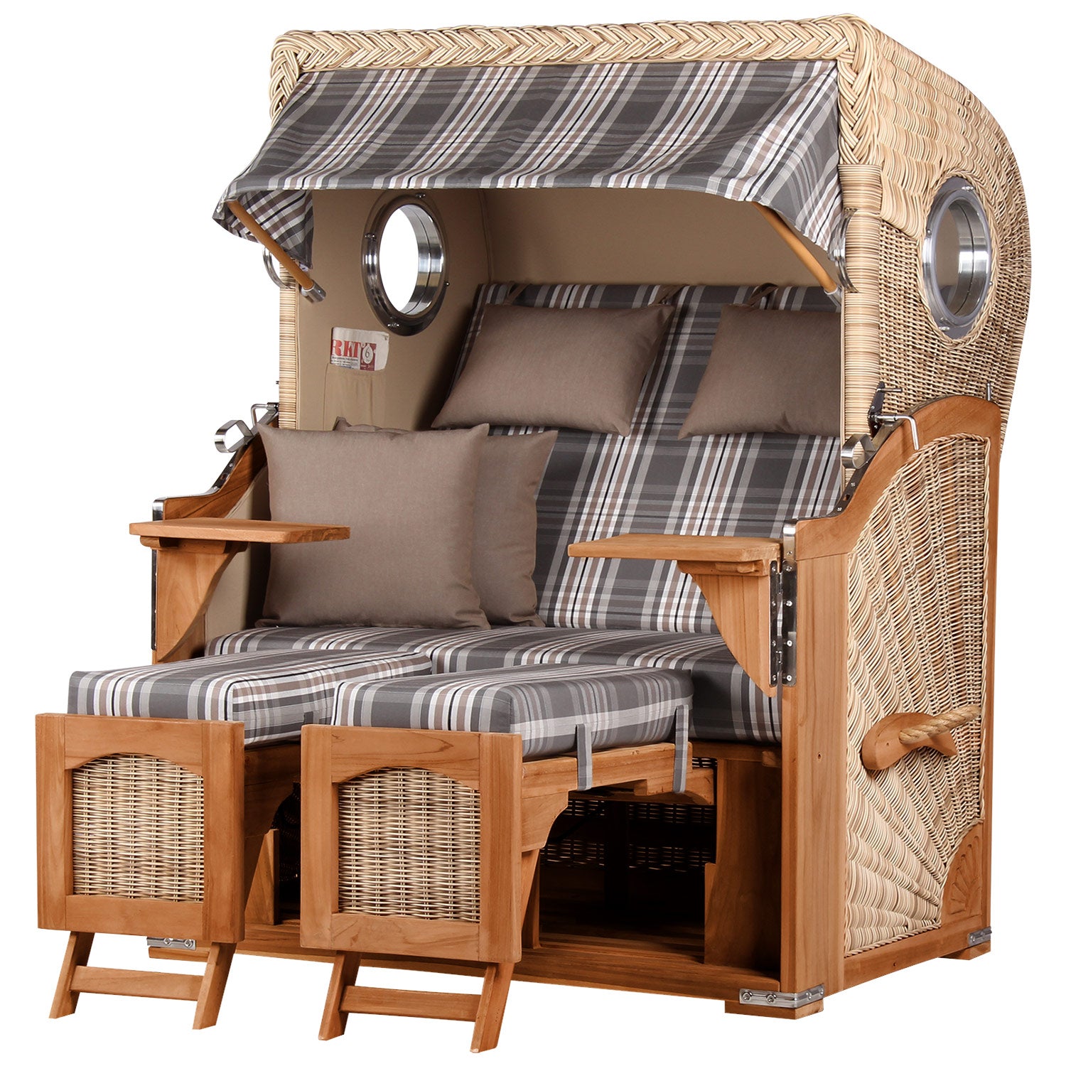 strandkorb-duene-teak-bullauge-dessin-522-inkl-feuerschale-idaho