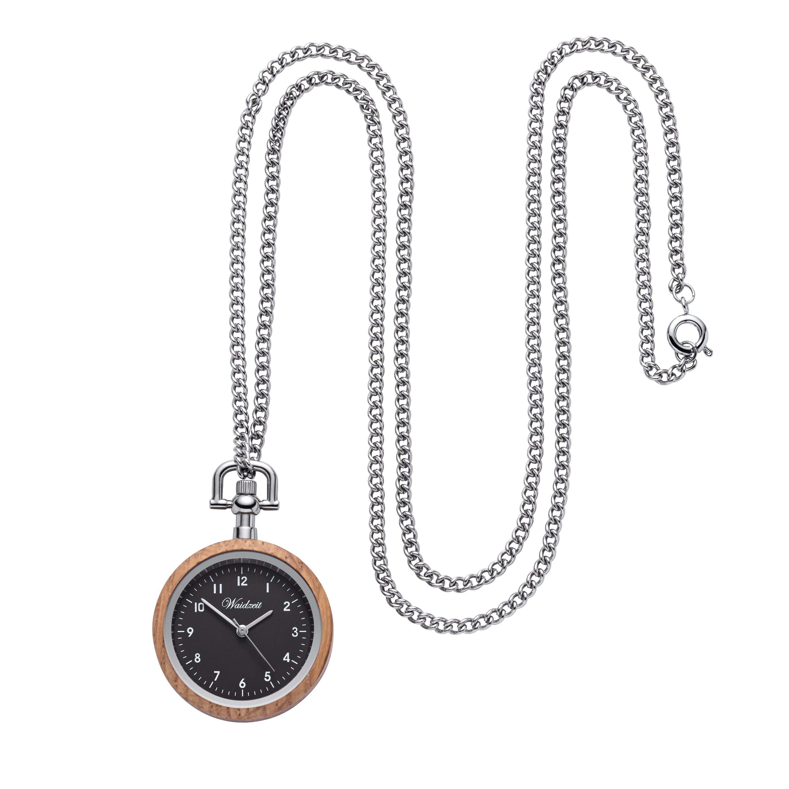 Taschenuhr Eiche Zeitlos